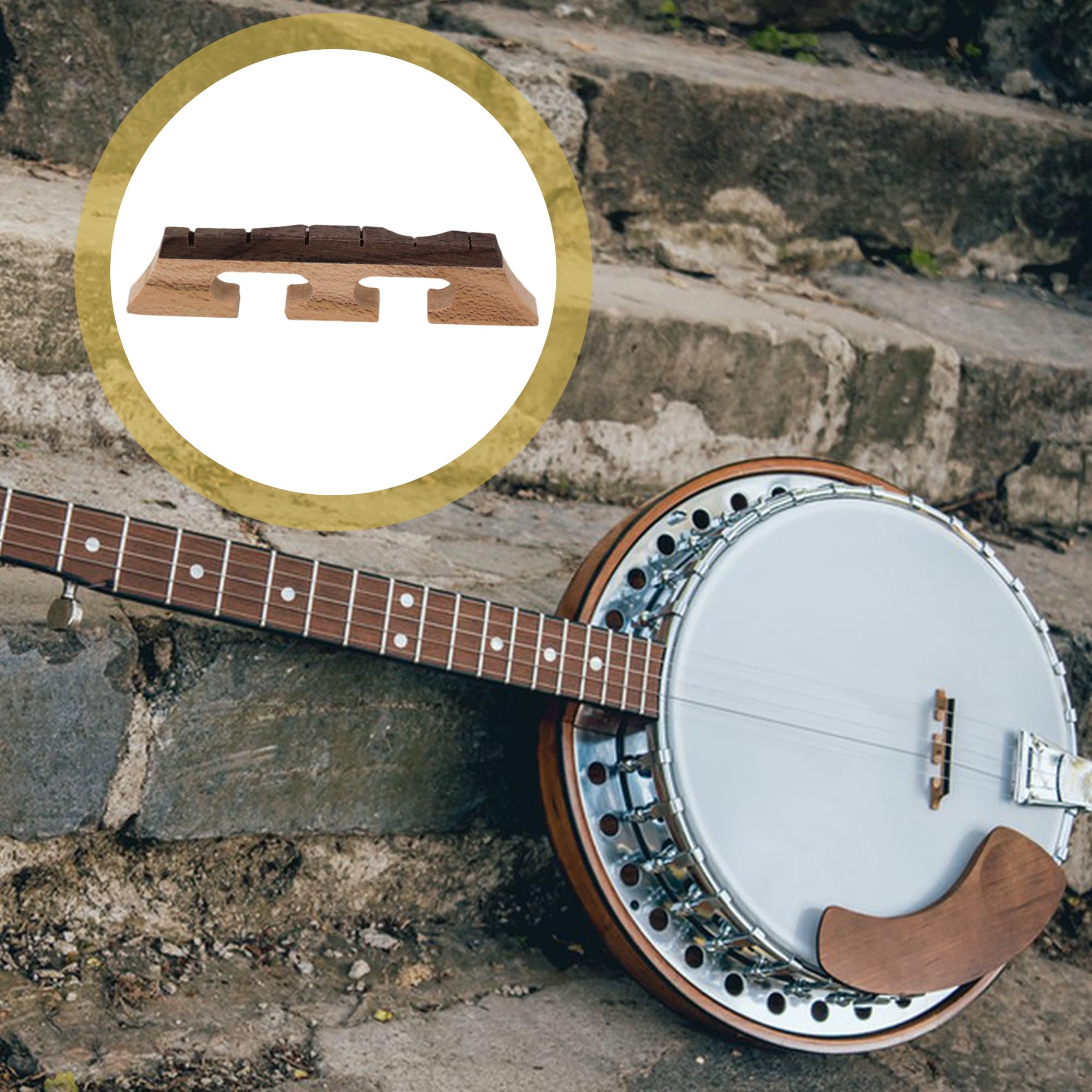 Amazon | 6弦バンジョーブリッジ 楽器用 moyinmusic | バンジョー